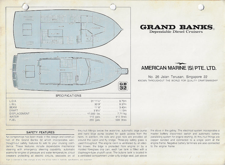 Grand Banks 32 Brochure