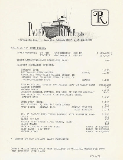 Pacifica 44 Brochure