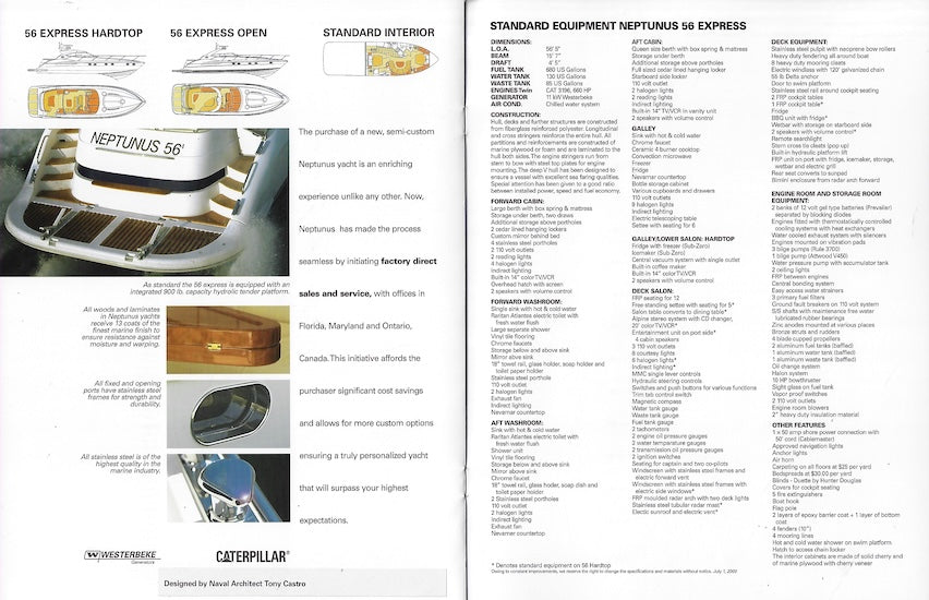 Neptunus 56 Express Brochure