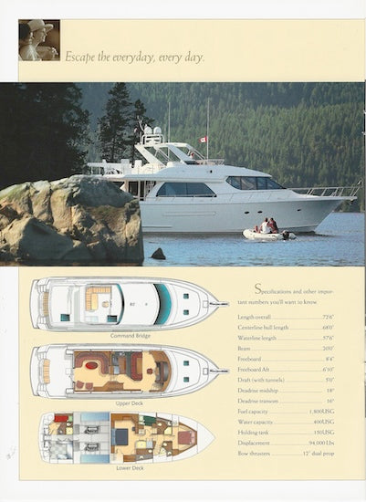 West Bay SonShip 68 Motor Yacht Brochure