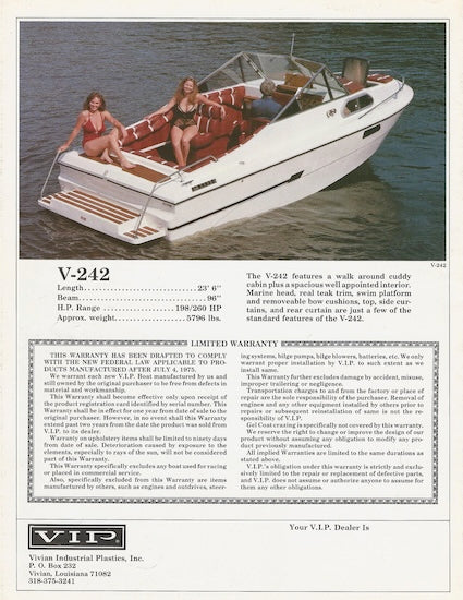 VIP 1980s Brochure