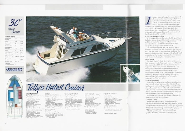Tollycraft 1987 Brochure