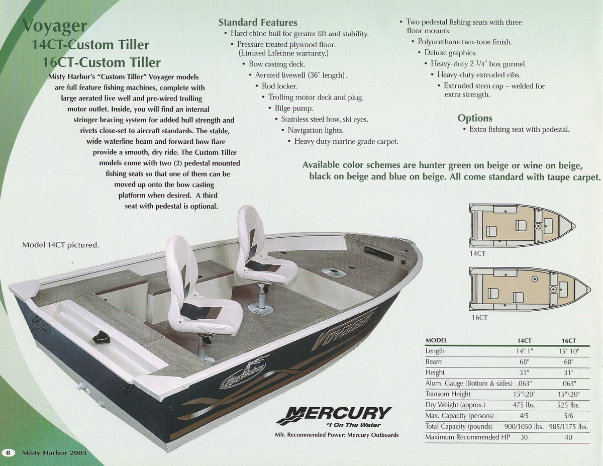 Misty Harbor 2003 Fishing Brochure