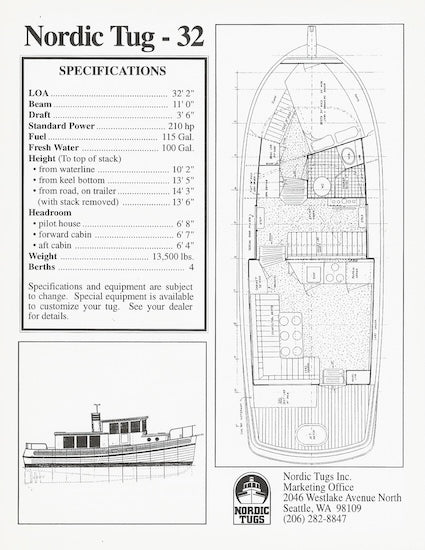 Nordic Tugs 32 Brochure