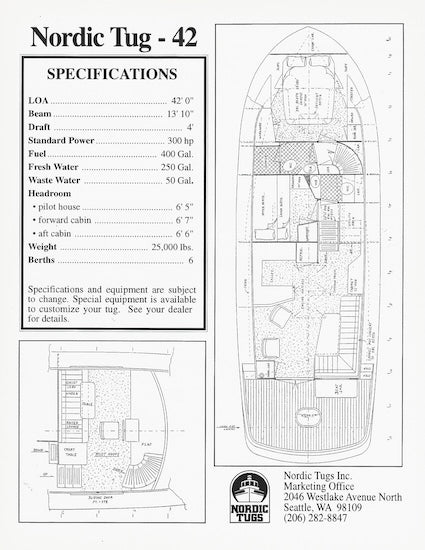 Nordic Tugs 42 Brochure