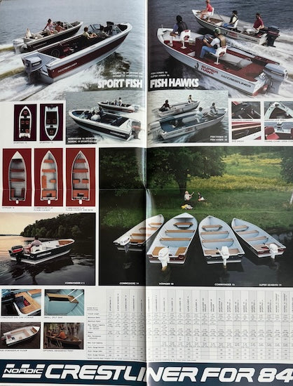 Crestliner 1984 Fishing Boats Poster Brochure – SailInfo I boatbrochure.com