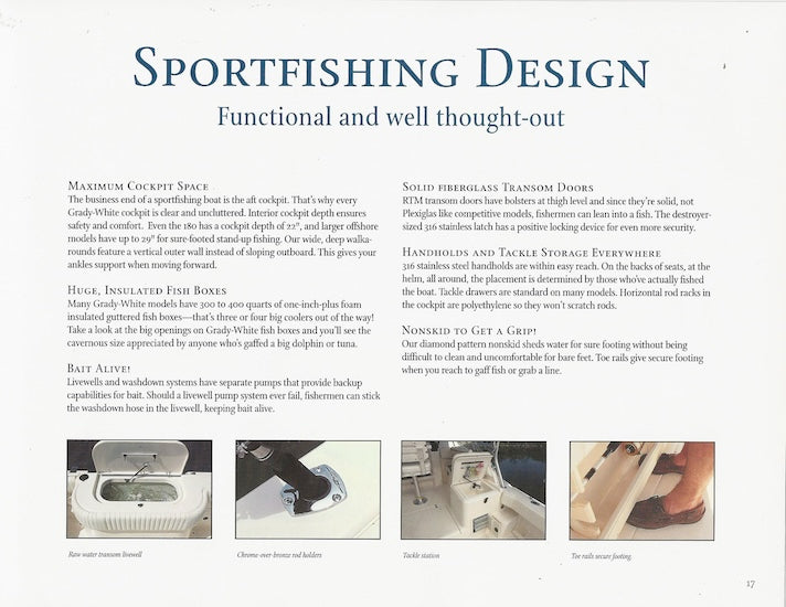 Grady White 2000 Built Brochure