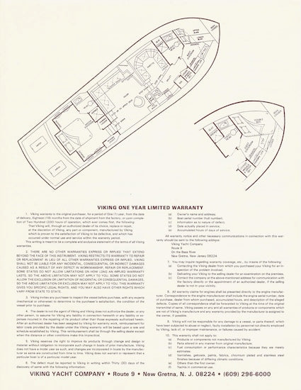 Viking 50 Cockpit Motor Yacht Specification Brochure