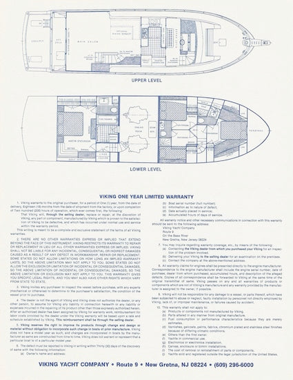 Viking 63 Cockpit Motor Yacht Specification Brochure