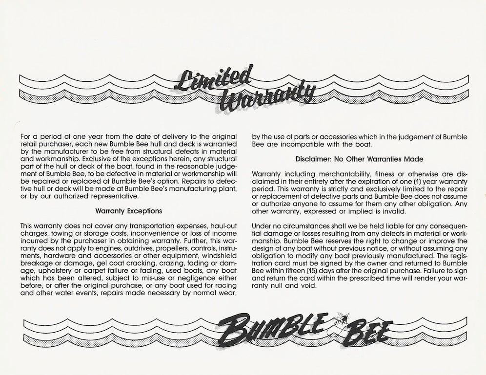 Bumble Bee V-178 FS Brochure