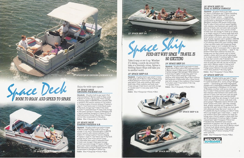 Sylvan 1992 Fiberglass Brochure