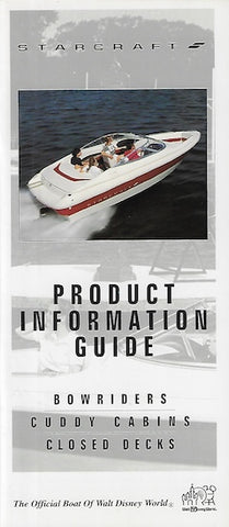 Starcraft 1994 Sport Boats Product Information Guide Dealer Brochure