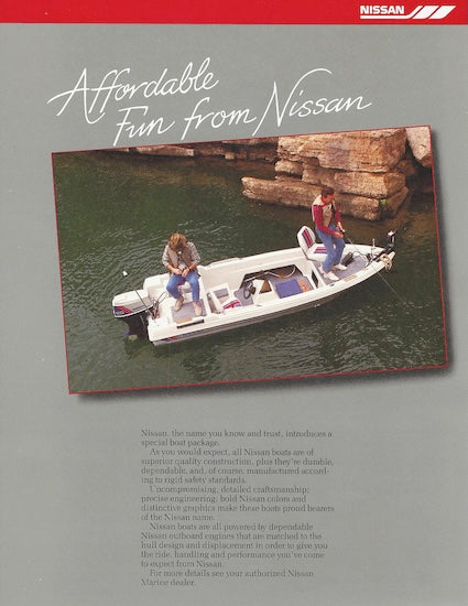 Nissan Bass Boat EM315N40BA Brochure – SailInfo I boatbrochure.com