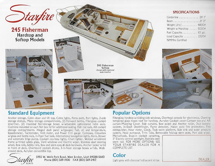 Starfire 245 Fisherman Brochure