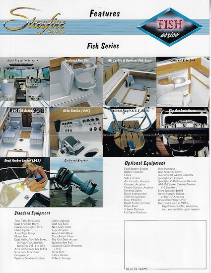 Starfire Fisherman 215 & 245 Brochure