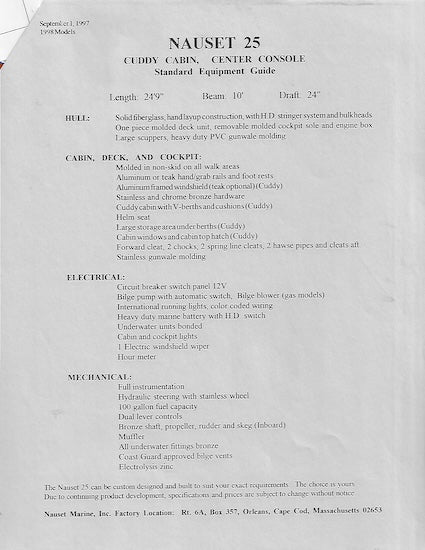 Nauset 25 Brochure