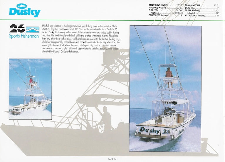 Dusky 1992 Brochure