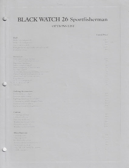 Black Watch 26 Brochure