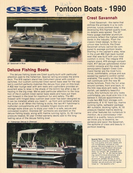 Crest 1990 Brochure
