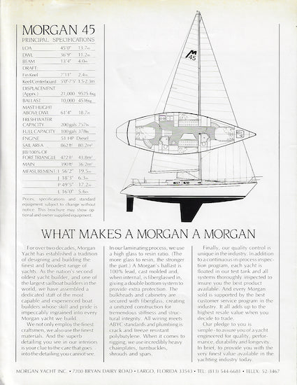 Morgan 45 Brochure