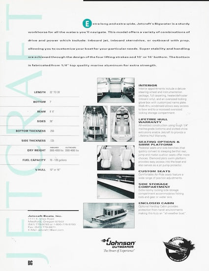 Jetcraft Bigwater Brochure