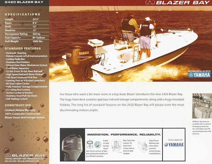 Blazer Bay 2420 Brochure