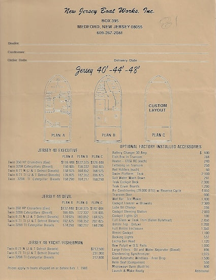 Jersey 1980s Brochure