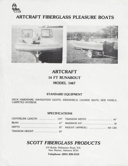 Scott 1982 Artcraft Brochure Package
