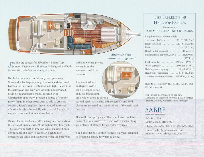 Sabreline 38 Express Hardtop Launch Brochure