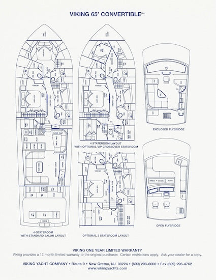 Viking 65 Convertible Specification Brochure
