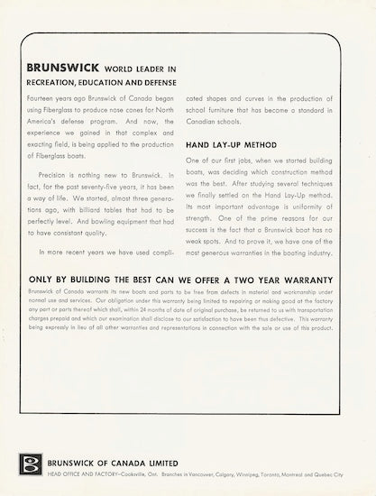 Owens 1960s Canada Brochure