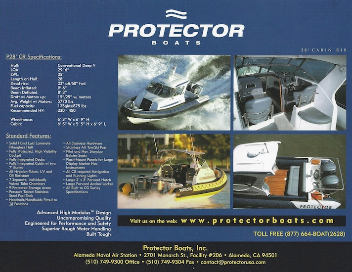 Rayglass Protector 28 Cabin Brochure