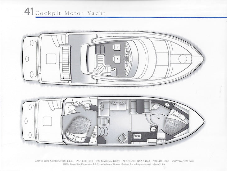 Carver 41 Cockpit Motor Yacht Preliminary Brochure