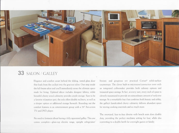 Carver 33 Super Sport Brochure