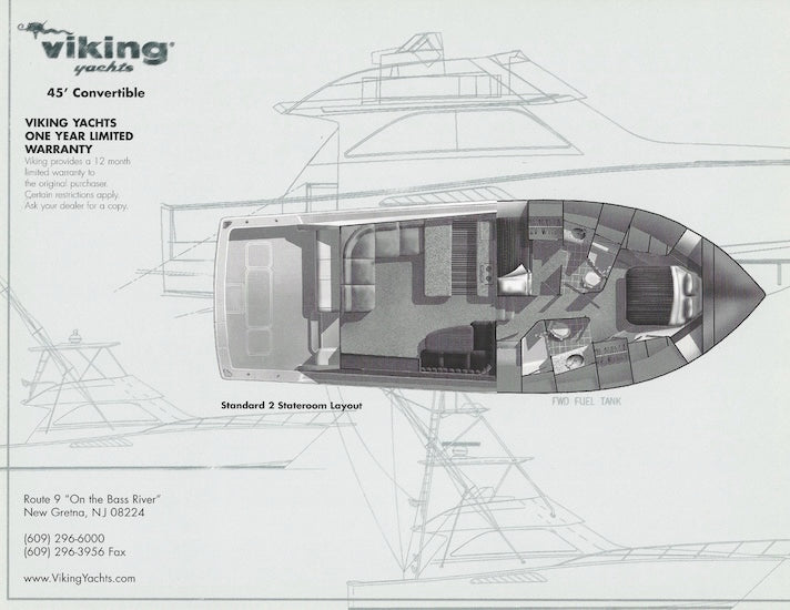 Viking 45 Convertible Specification Brochure