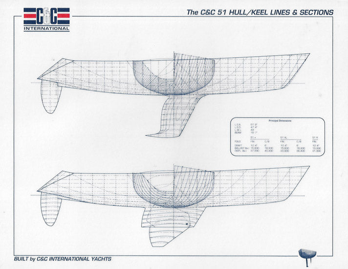 C&C 51R Specification & Line Drawing Package