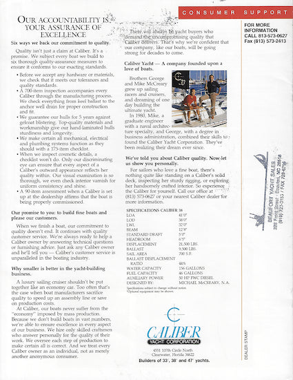 Caliber 38 Brochure