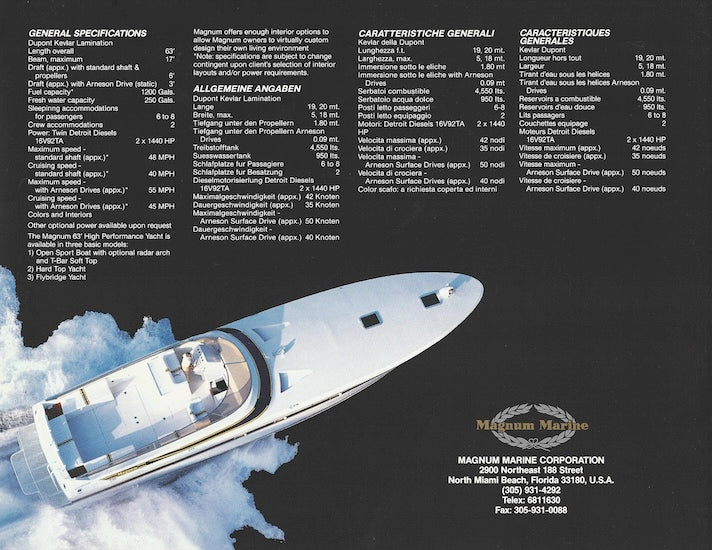 Magnum 63 Brochure