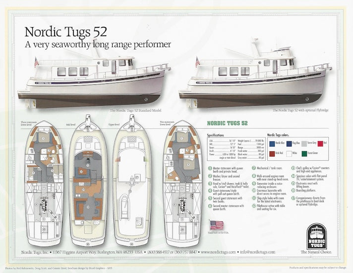 Nordic Tugs 52 Brochure