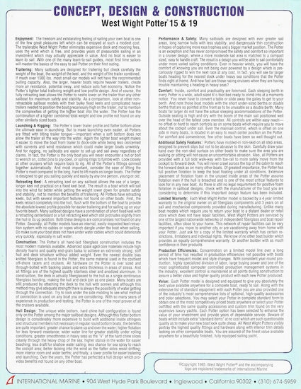 West Wight Potter Brochure