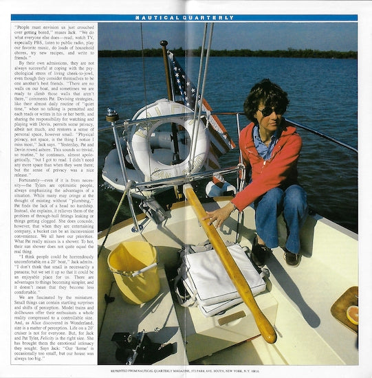 Pacific Seacraft Flicka Nautical Quarterly Magazine Reprint Brochure