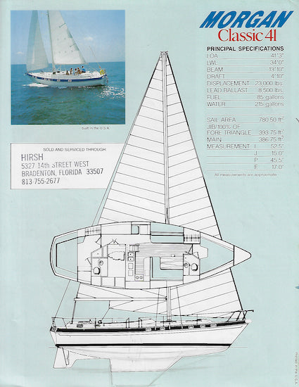 Catalina Morgan 41 Classic Brochure