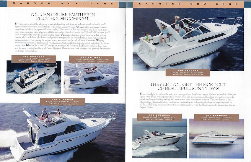 Carver 1994 Abbreviated Brochure