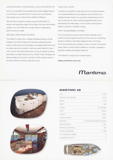 Maritimo 2007 Mini Brochure