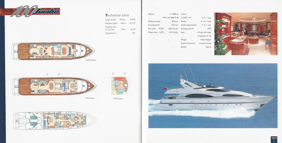 Azimut 1998 / 1999 Brochure