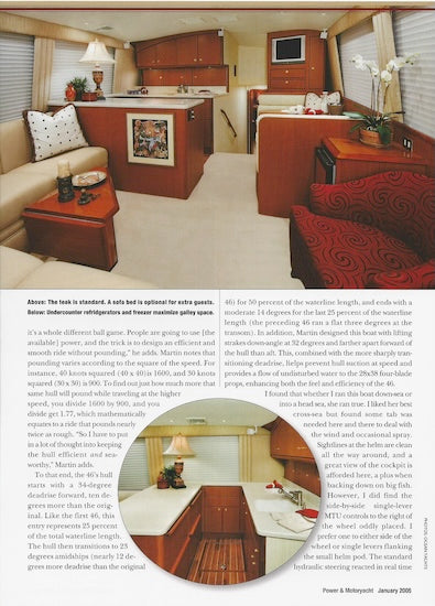 Ocean 46 Super Sport Power & Motoryacht Magazine Reprint Brochure