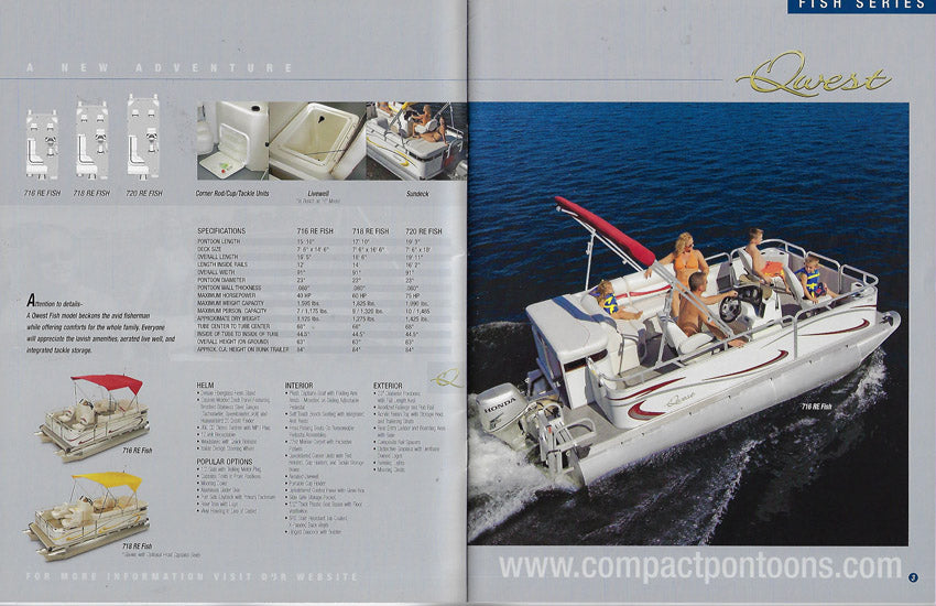 Apex 2008 Qwest & Gill Getter Pontoon Brochure