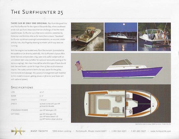 Hunt Surfhunter 25 Brochure