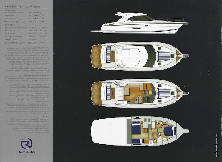 Riviera 4400 Sport Yacht Brochure