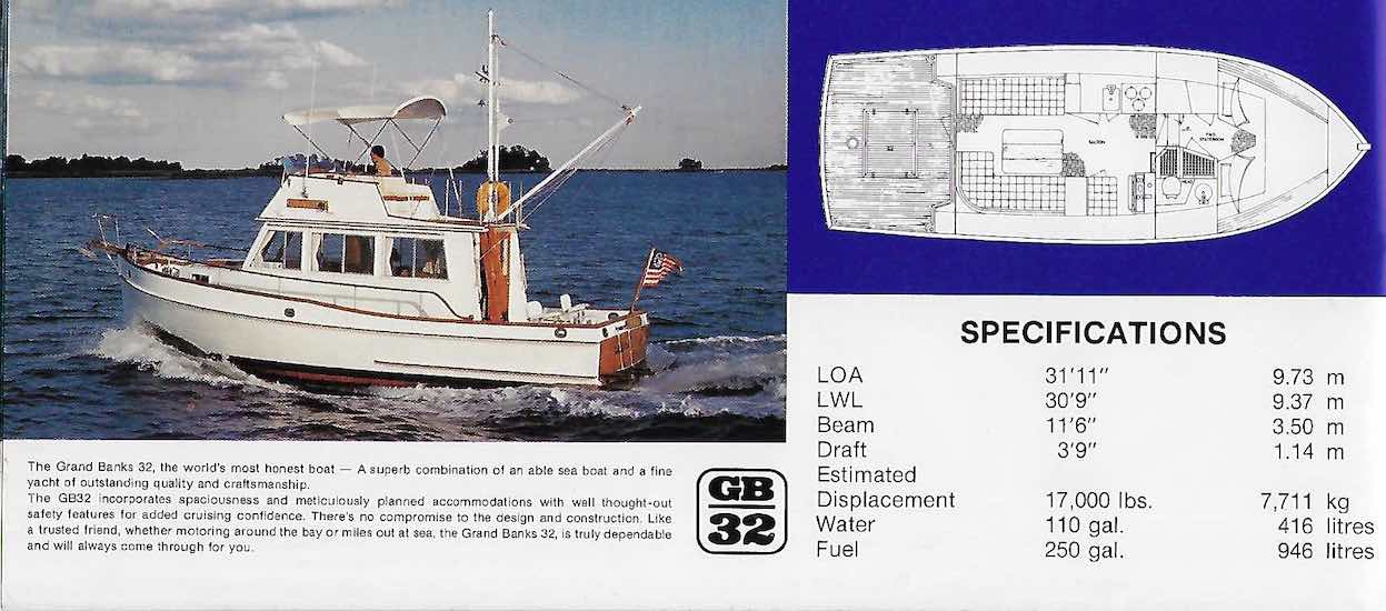 Grand Banks 1980s Brochure